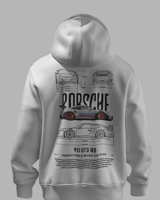 Men's Graphic Print white Hooide